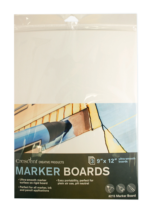 Crescent Marker Boards - 9x12 in. - 3 Pack