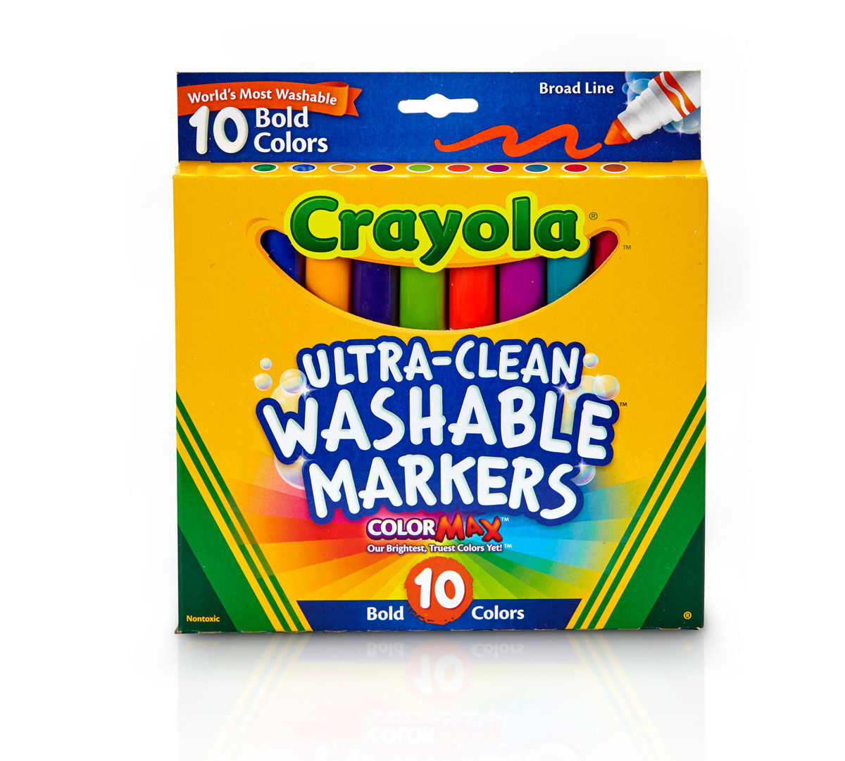 Crayola Bold Ultra-clean Markers - 10 Pack Broad