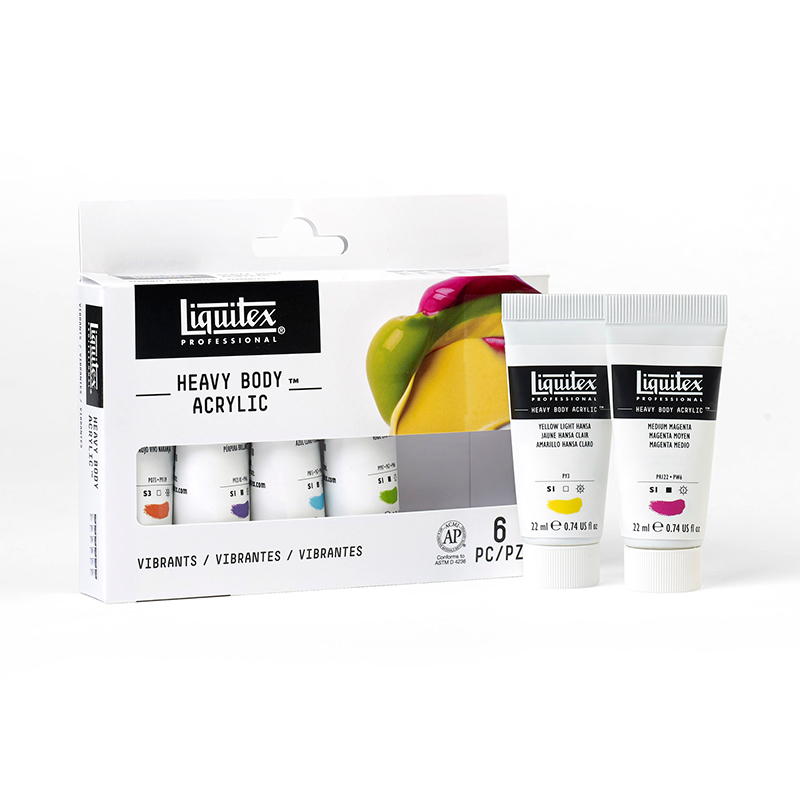 Liquitex Professional Heavy Body Acrylic 6 x 22ml Set Vibrants