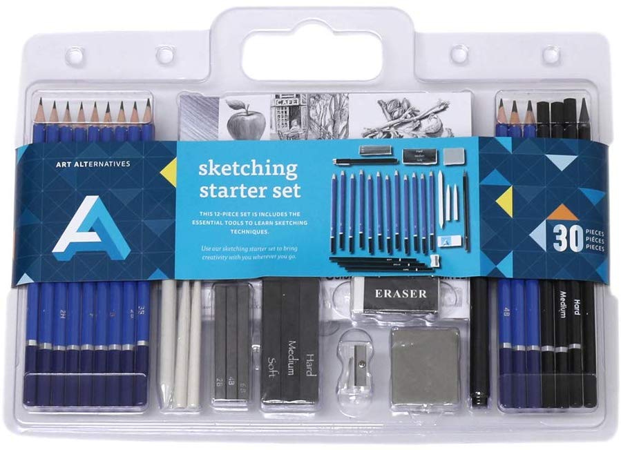 Above Ground Art Supplies Art Alternatives Sketching Starter Set 30