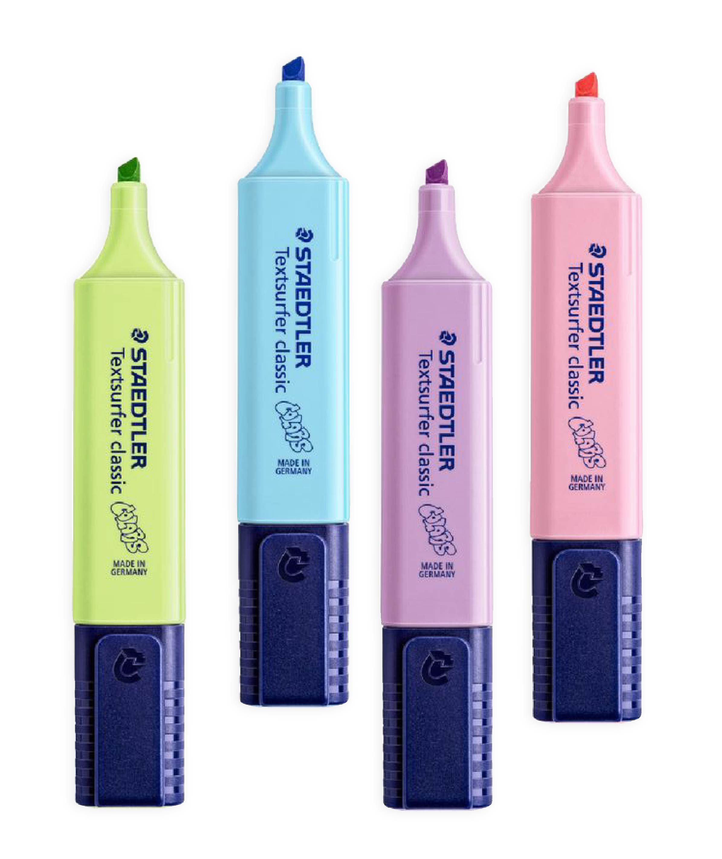 Staedtler Textsurfer Highlighters - Pastel Set of 4