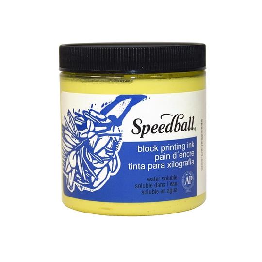 Speedball Water-Soluble Block Ink - Process Yellow 8oz 