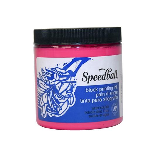 Speedball Water-Soluble Block Ink - Process Magenta 8oz 