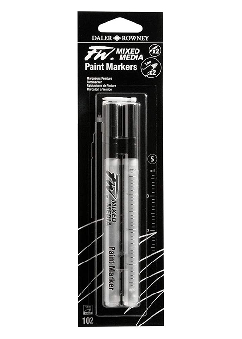 Fw Marker Small 0.8mm Tech 2pk