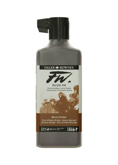 Daler-Rowney FW Artists Ink  -180ml Burnt Umber