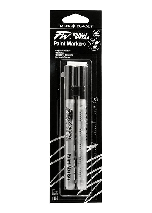 Fw Marker Small 1-3mm Chisel 2pk