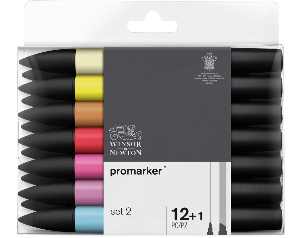 Winsor & Newton Promarker Set of 12+1 - Set #2