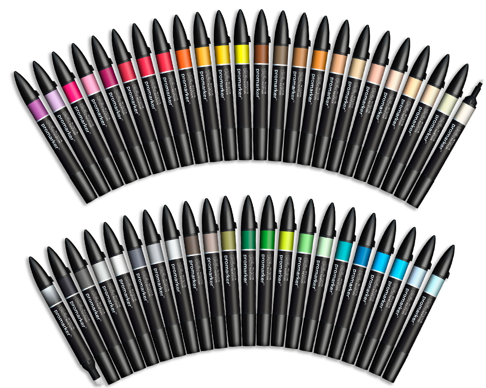 Winsor & Newton - Promarker Chisel - Set of 48 Colours - Item #0290067 –  Gwartzman's Art Supplies