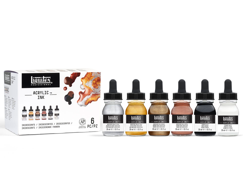 Liquitex Professional Acrylic Inks -  Metallics Set of 6