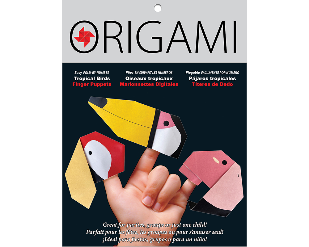 Yasutomo Origami Fold 'Ems Finger Puppets - Tropical Birds Set