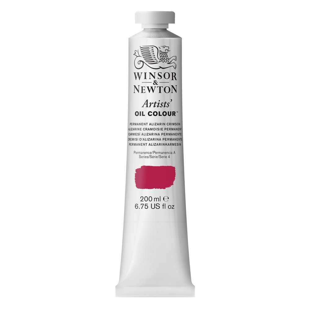 Winsor & Newton Artists' Oil Paint Permenant Alizarin Crimson 200mL