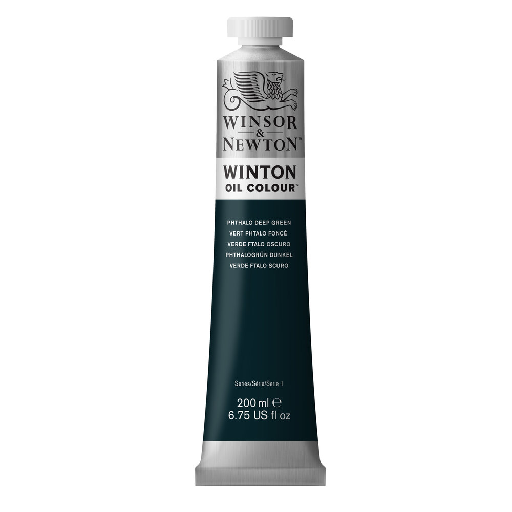 Winsor & Newton Winton Oil Colour  200mL   Phthalo Deep Green