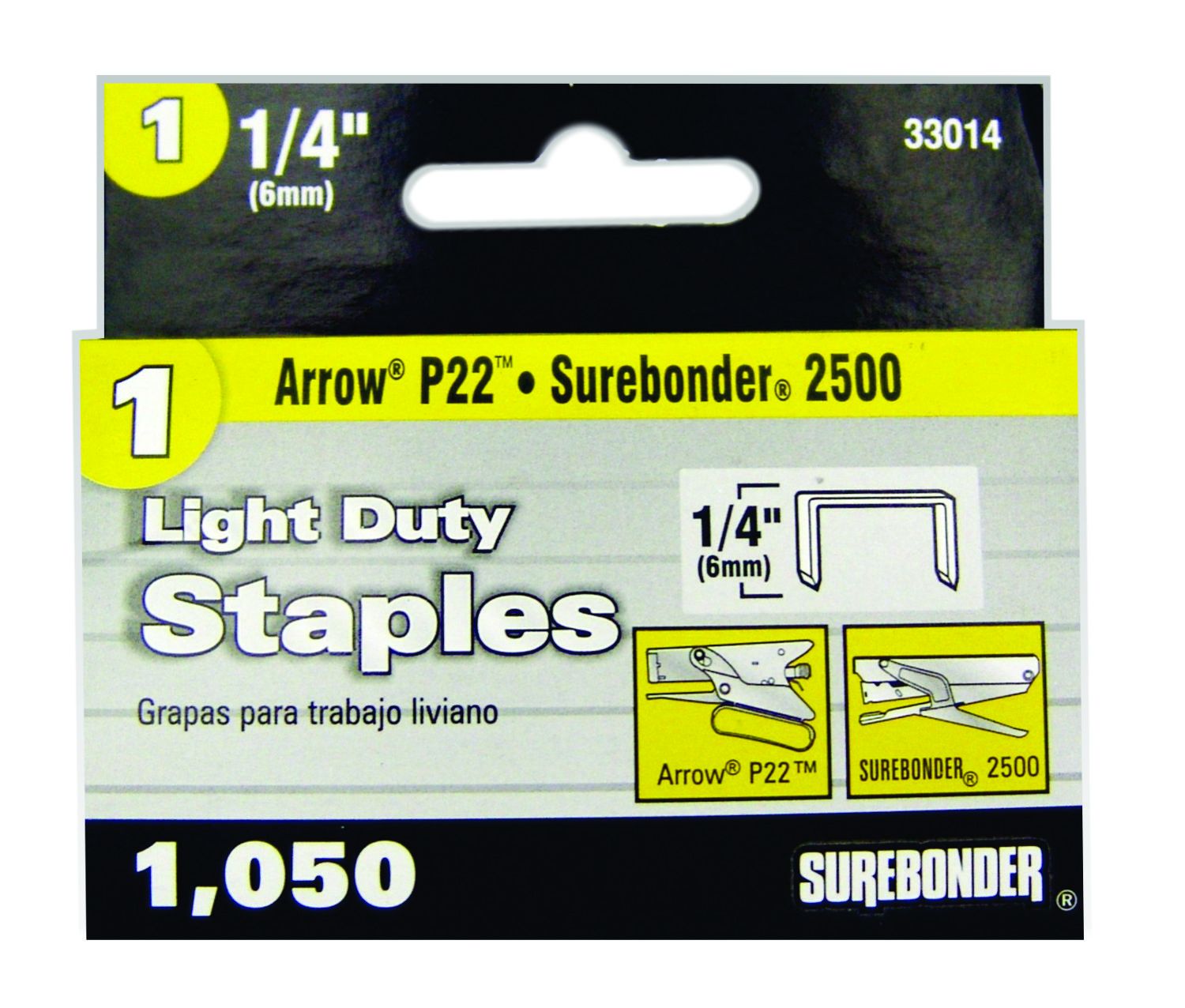 Sbd #1 1/4" Staples Lt 1050 count