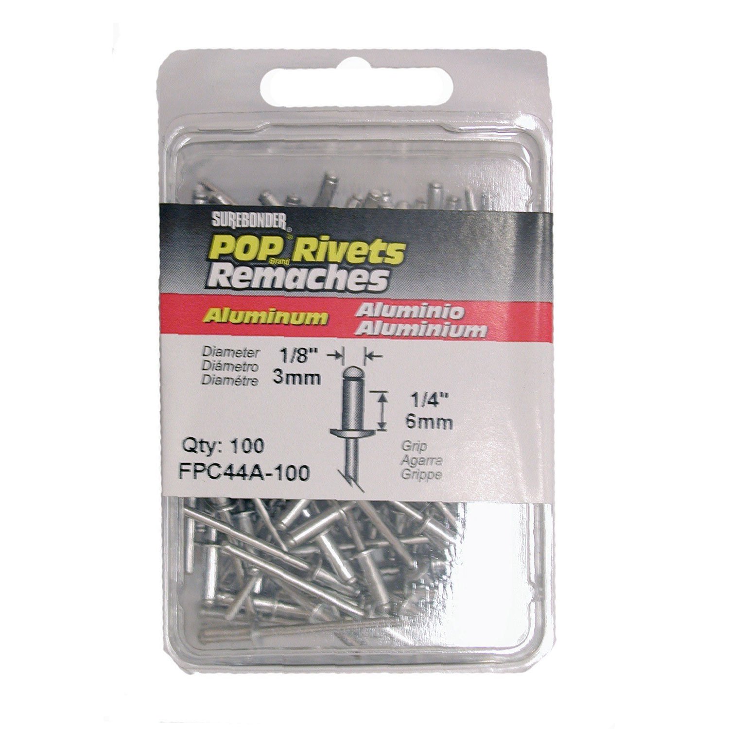 Surebonder Rivets 1/8 Alum Med 20pk