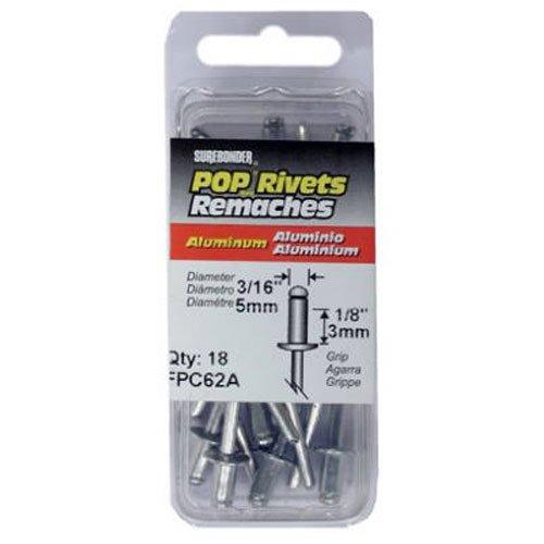 Surebonder Rivets 3/16 Alum Short 18pk