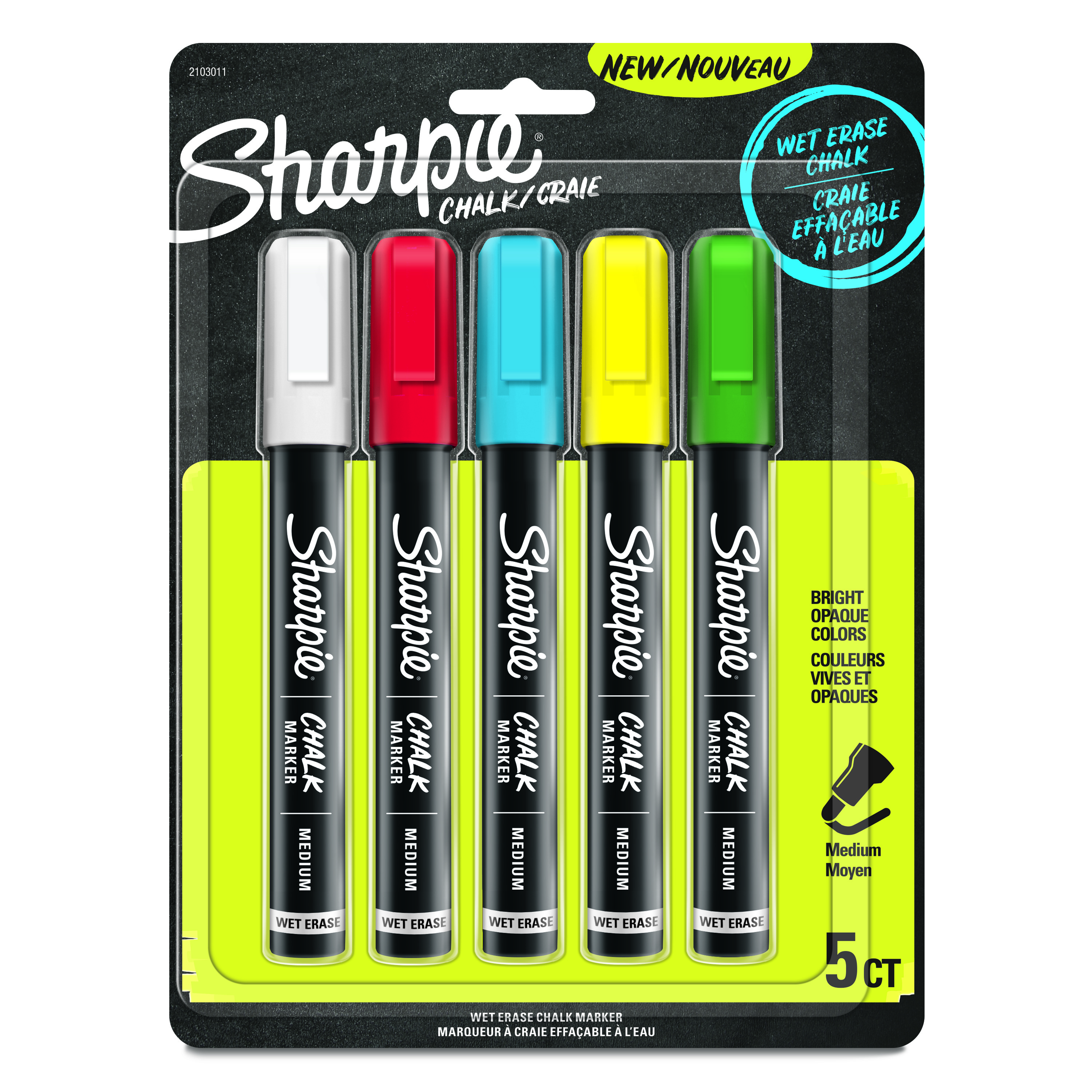 Sharpie Chalk 5pk Assortment