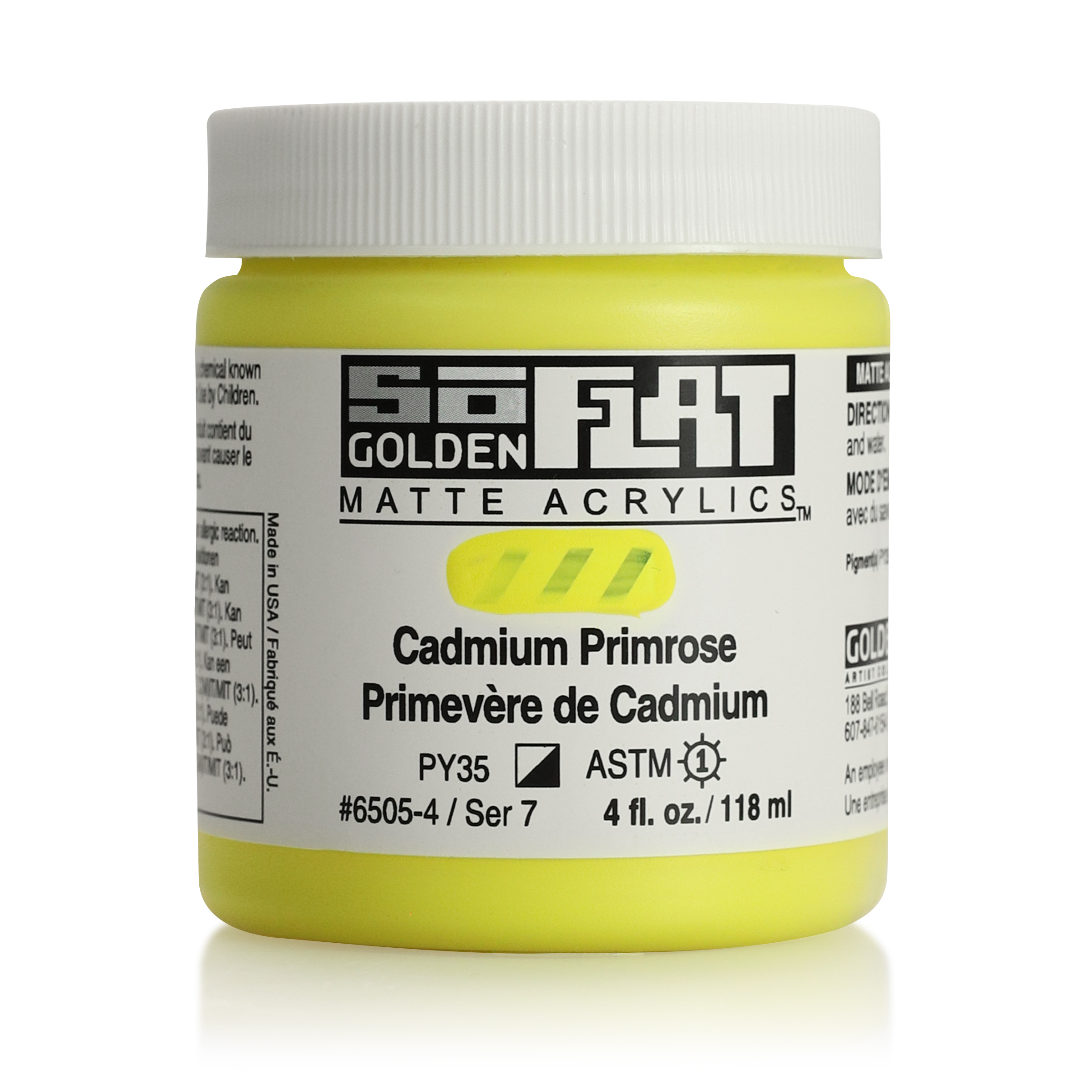 Golden Soflat 4oz Cadmium Primrose