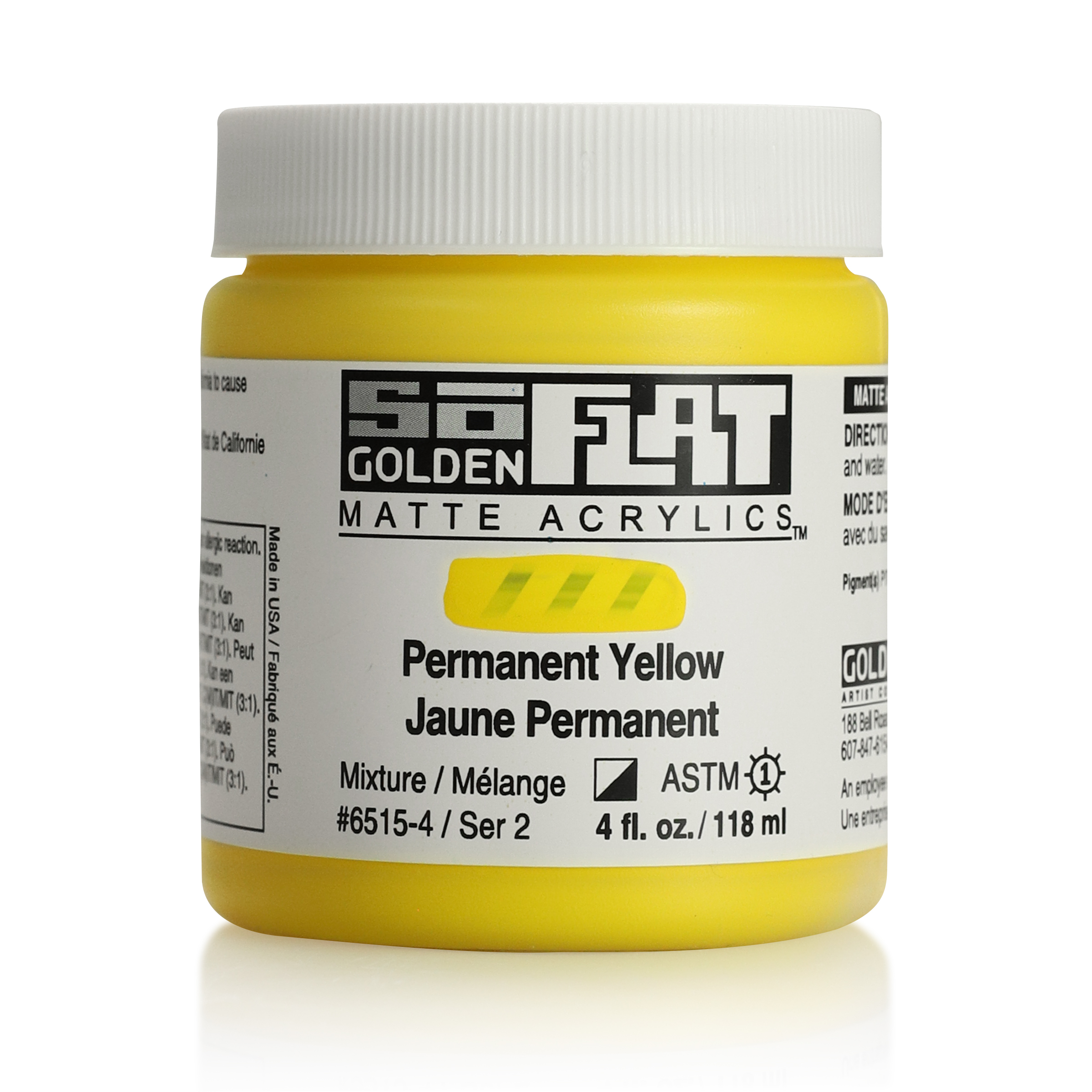 Golden Soflat - Permanent Yellow - 4oz 