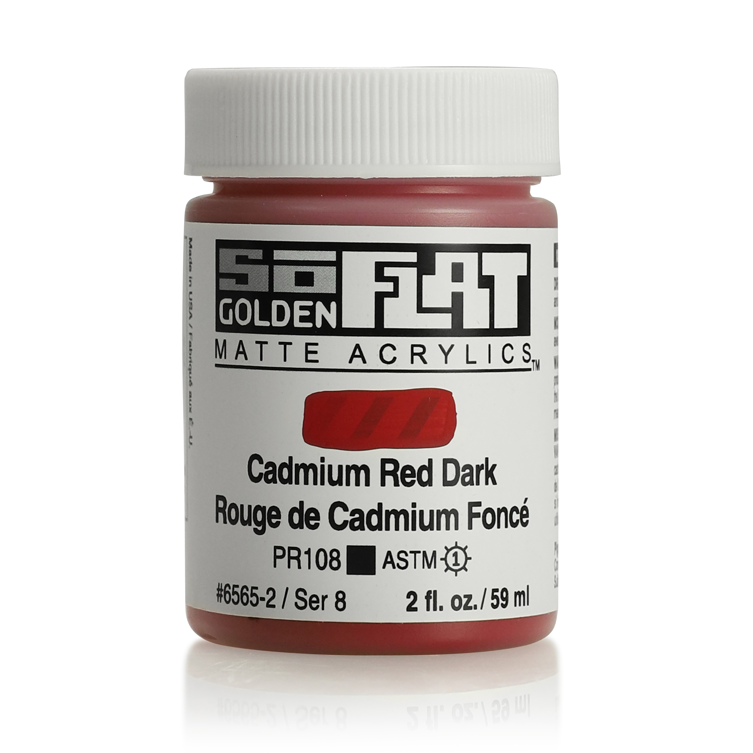 Golden Soflat 2oz Cadmium Red Dark