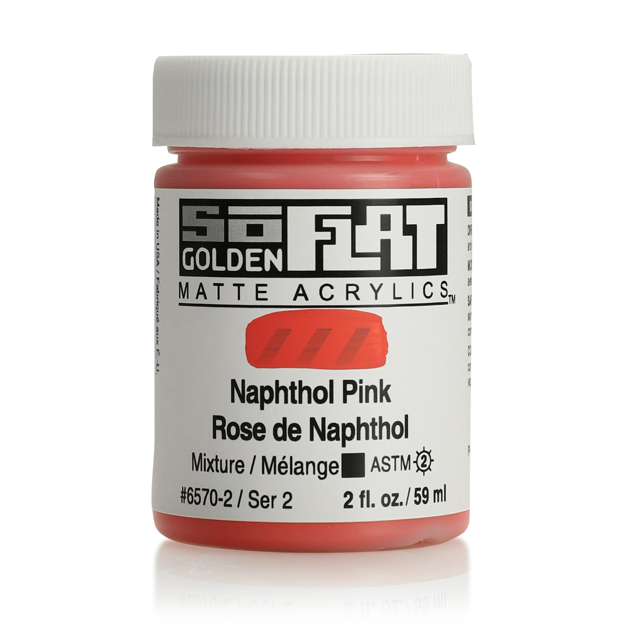 Golden Soflat 2oz Naphthol Pink