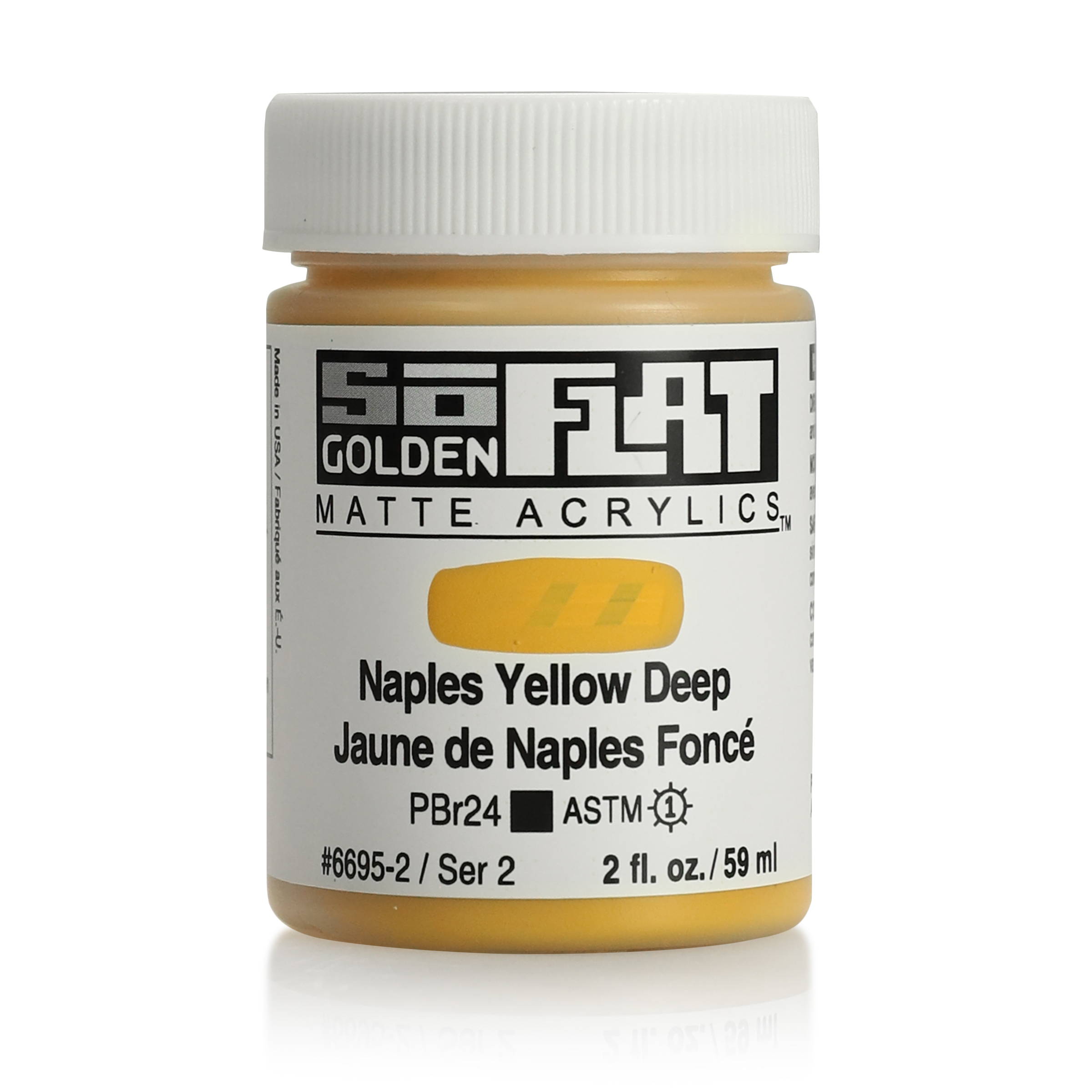 Golden Soflat 2oz Naples Yellow Deep