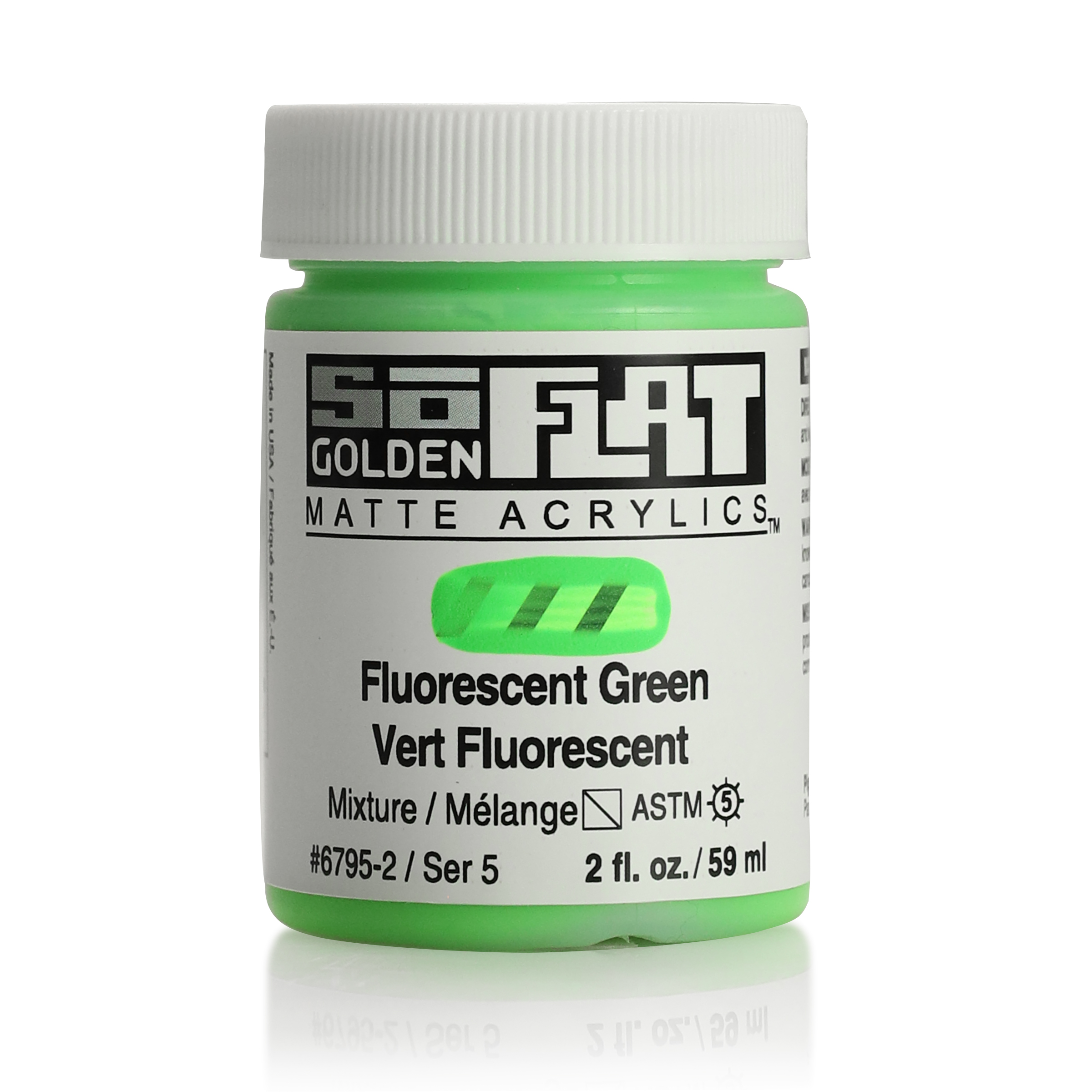 Golden Soflat 2oz Fluorescent Green