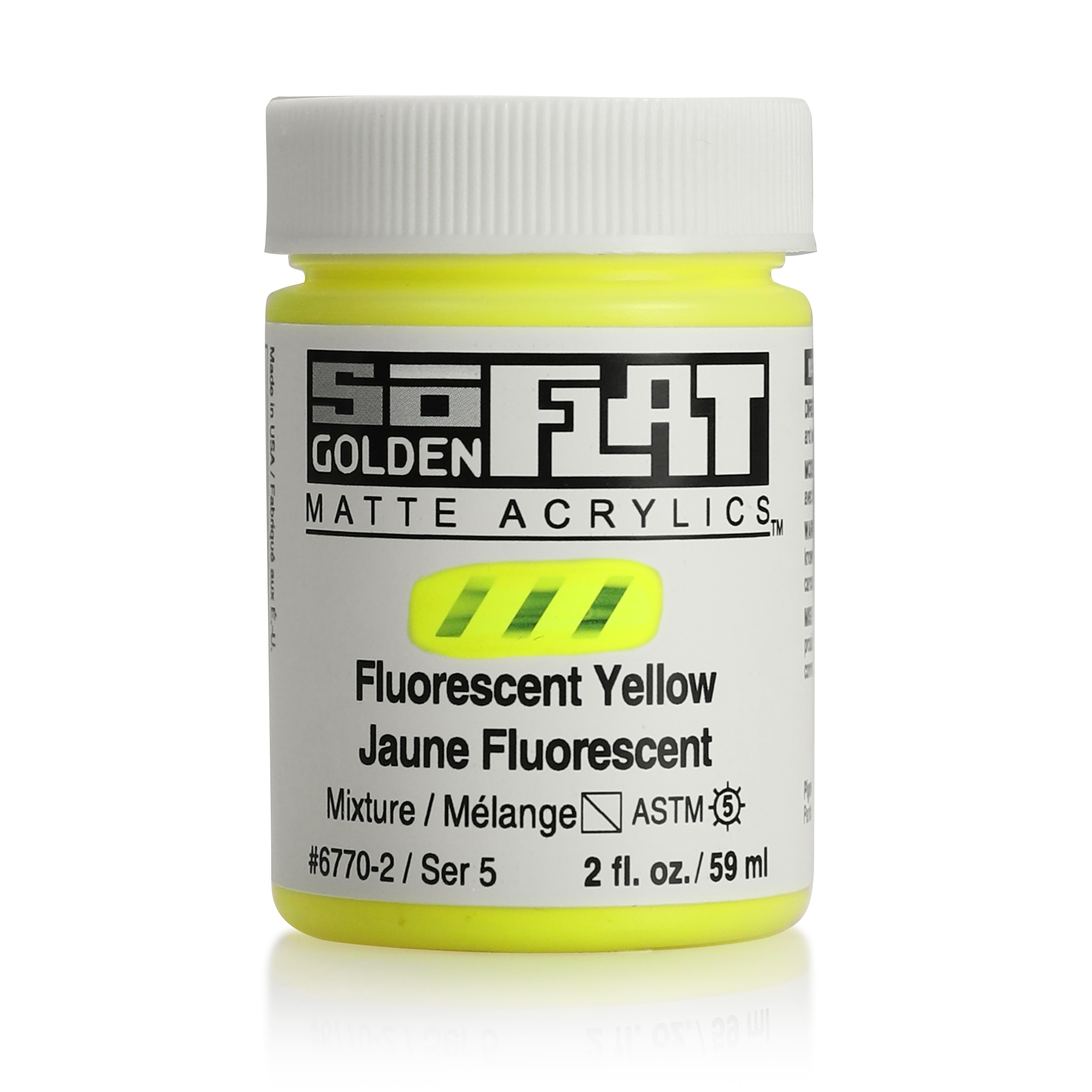 Golden Soflat 2oz Fluorescent Yellow