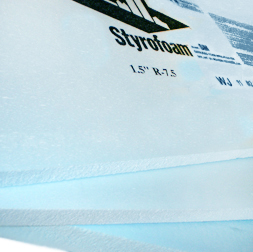Styrofoam Sm 1.5" Thick 24" Wide 48" Long, Blue