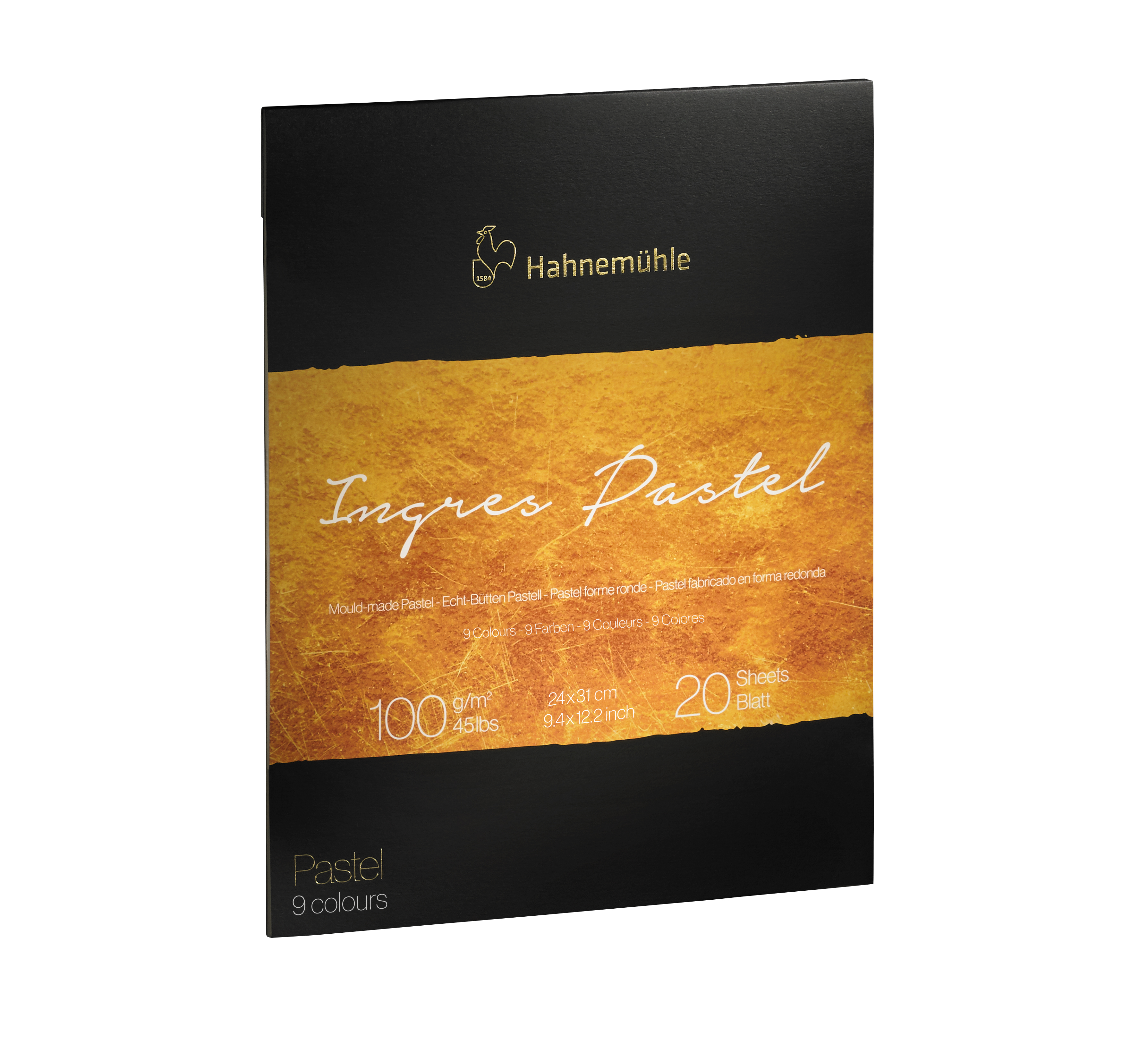 Hahnemühle Collection Ingres Pastel Pad - 9" x 12" - Assorted 20 sheet
