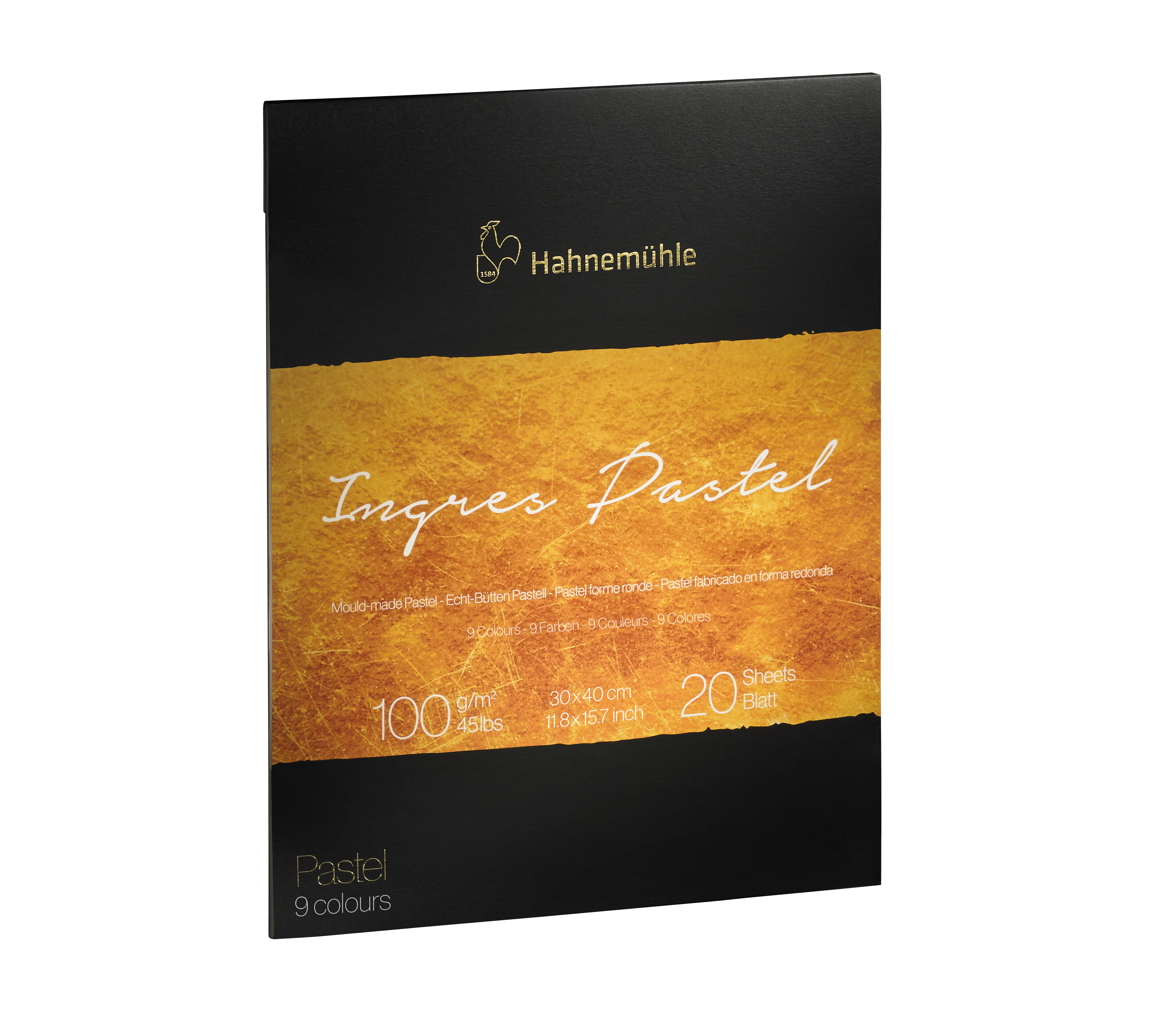 Hahnemühle Collection Ingres Pastel Pad - 12" x 16" -  Assorted 20 sheet
