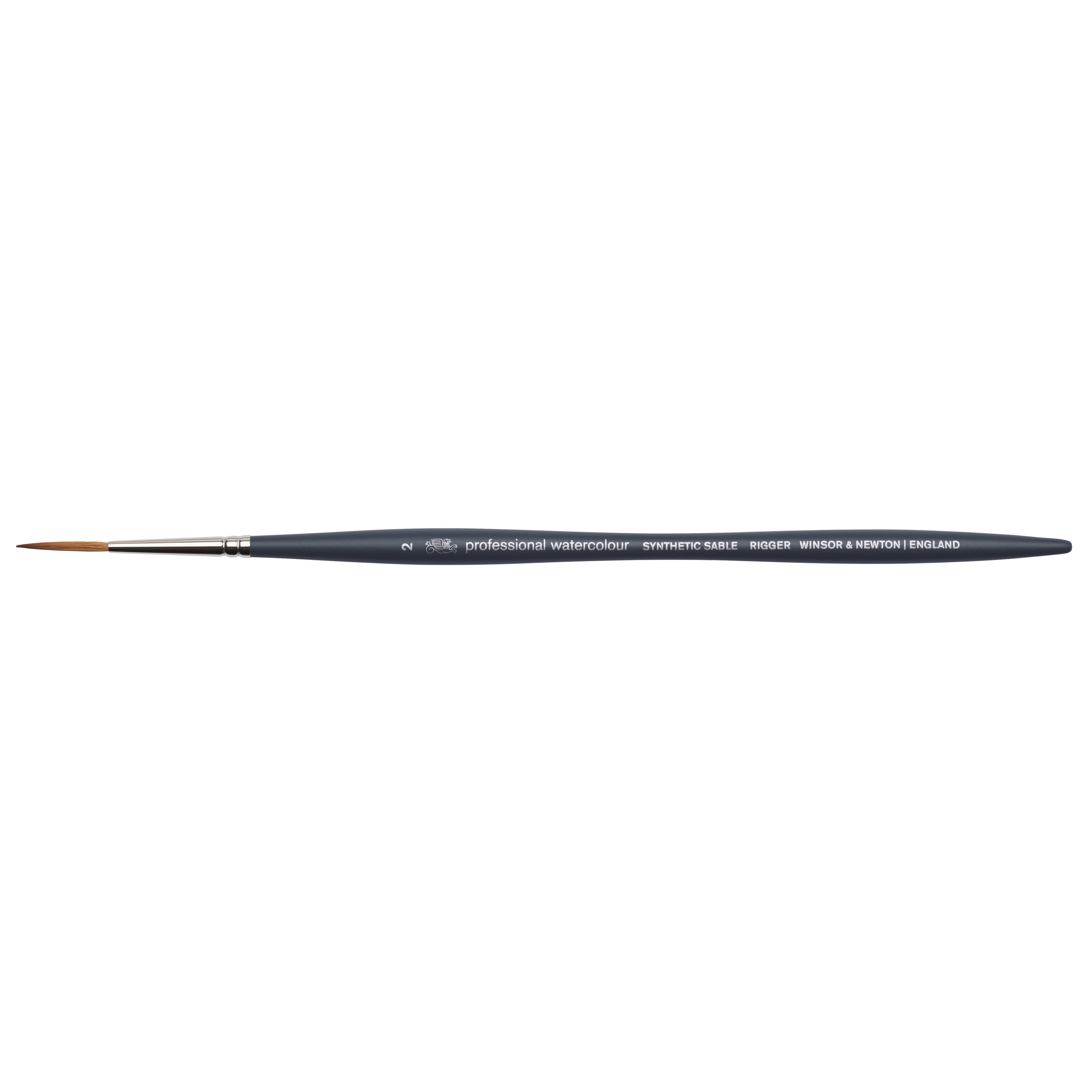 Winsor & Newton Professional Watercolour Synthetic Sable, Rigger Brush - Size 2
