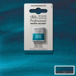 Winsor & Newton Professional Watercolour - Aqua Green - Half Pan