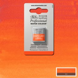 Winsor & Newton Professional Watercolour - Transparent Orange - Half Pan