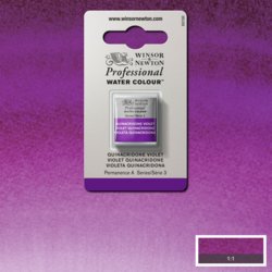 Winsor & Newton Professional Watercolour - Quinacridone Violet - Half Pan