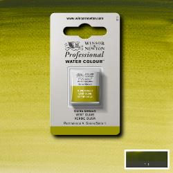 Winsor & Newton Professional Watercolour Olive Green Half Pan