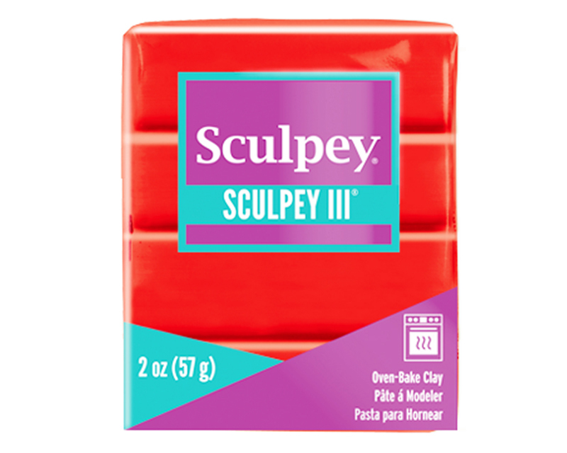 Sculpey3 2oz Red Hot Red
