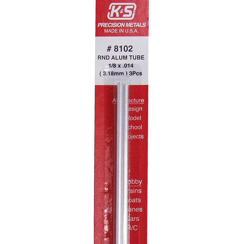 K&s Tube Alum .14 12x1/8 3pk