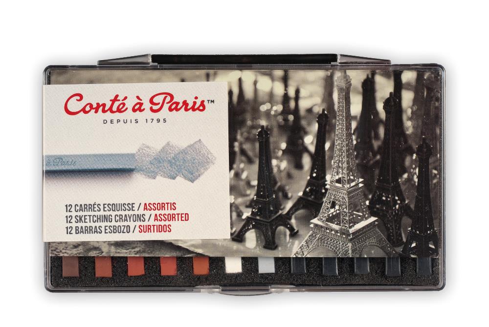 Cont&eacute; a Paris Conte Crayons Sketching Set of 12