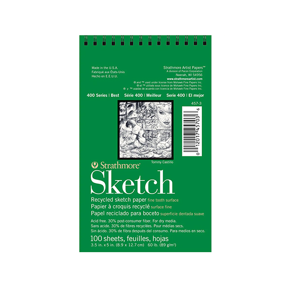 Strathmore : 400 Series : Toned Tan : Sketch Pad : 5.5x8.5in : 50 Sheets