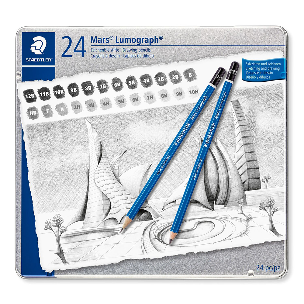 Staedtler Mars Lumograph Pencils 24-Pack