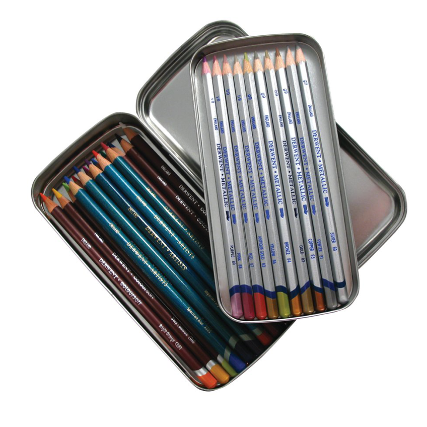 Derwent Pencil Tin With Tray