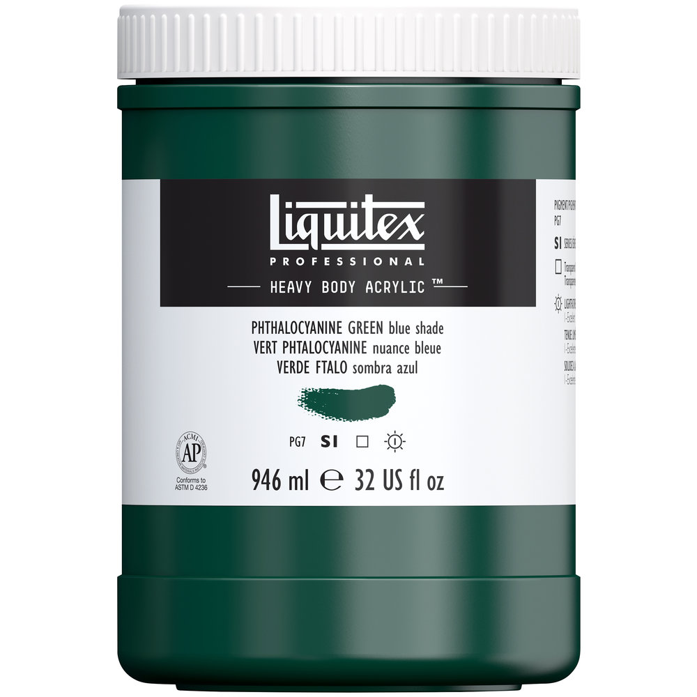 Liquitex Heavy Body Acrylic - Phthalocyanine Green - 32oz