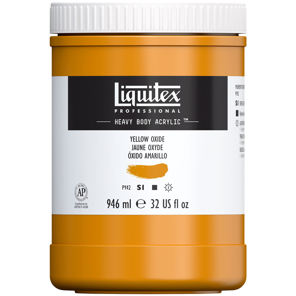 Liquitex Heavy Body Acrylic - Yellow Oxide - 32oz