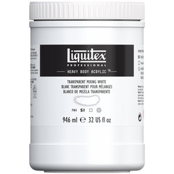 Liquitex Heavy Body Acrylic - Transparent Mixing White - 32oz