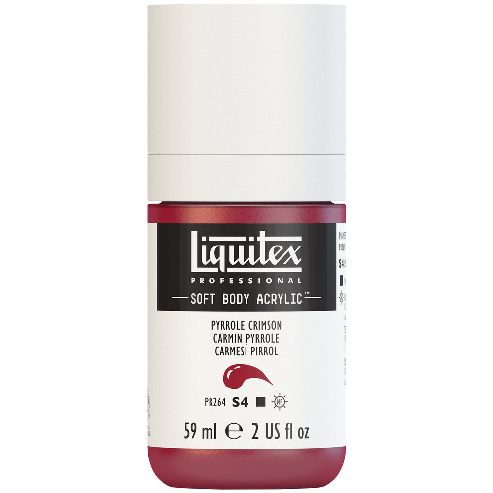 Liquitex Soft Body Acrylic - Pyrrole Crimson - 2oz