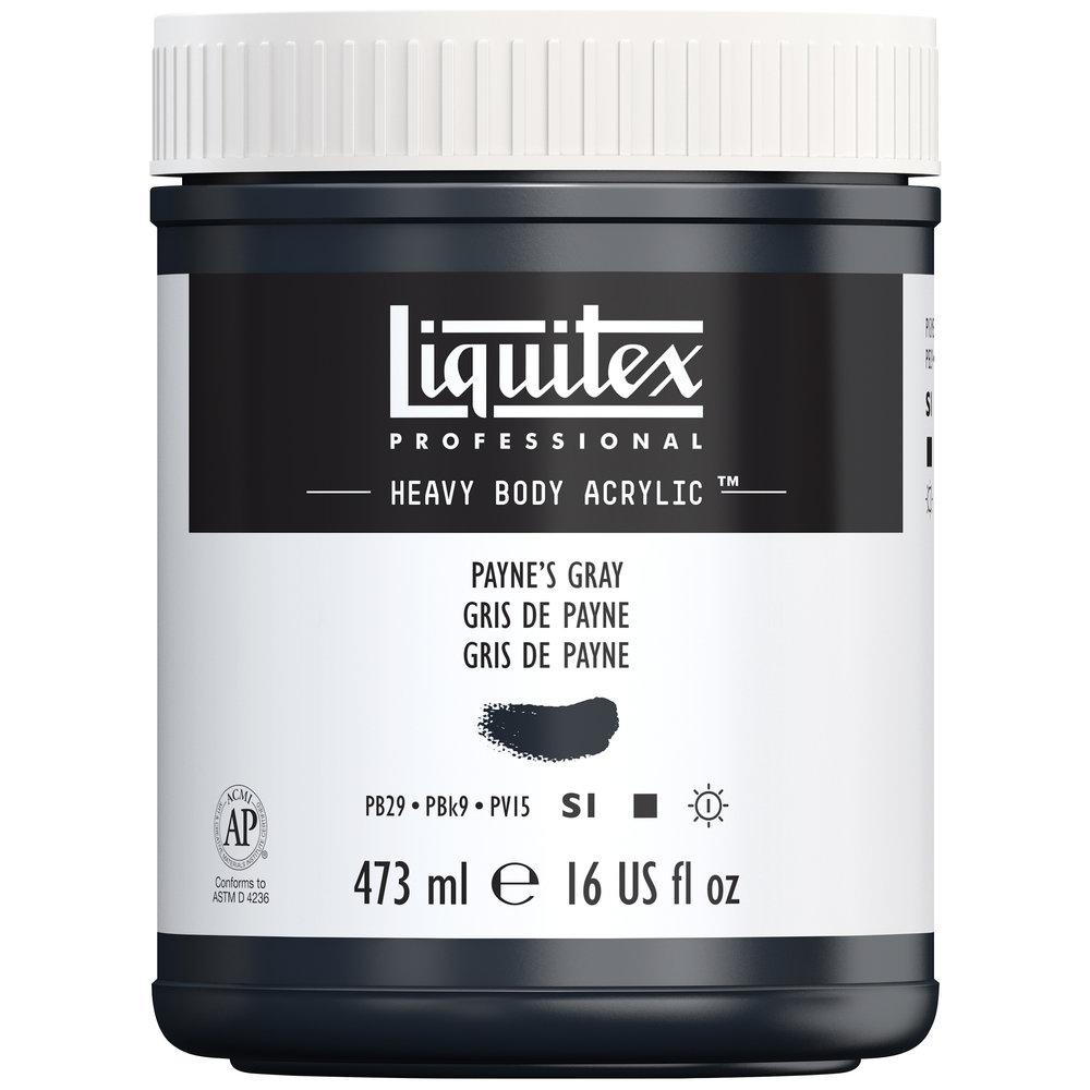 Liquitex Heavy Body Acrylic - Paynes Gray -16oz