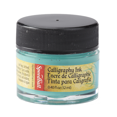 Speedball Calligraphy Ink 12mL Teal Green