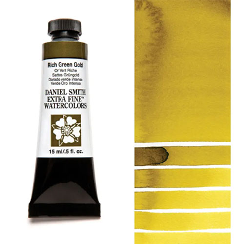 Daniel Smith - Extra Fine Watercolour - Rich Green Gold - 15ml 
