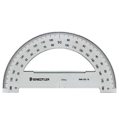 Staedtler - Clear Protractor 6" 180