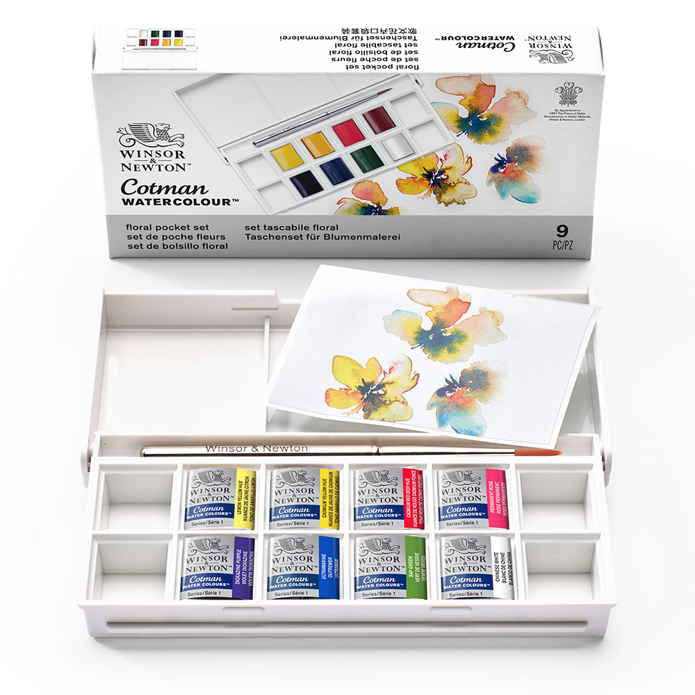 Winsor & Newton - Cotman Watercolour -  Floral Set